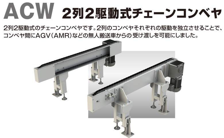 新製品！ACW（２列２駆動式チェーンコンベヤ）